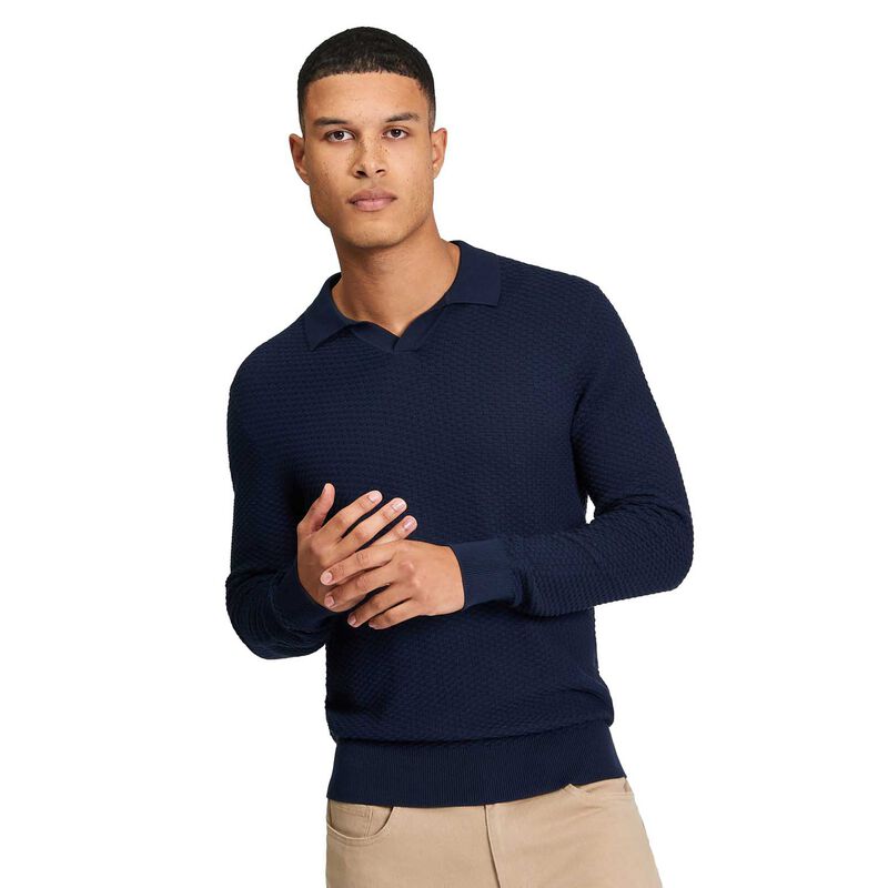 Ben Sherman Texture Open Neck Polo image number 0